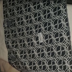 Carseat Canopy in black and white pattern